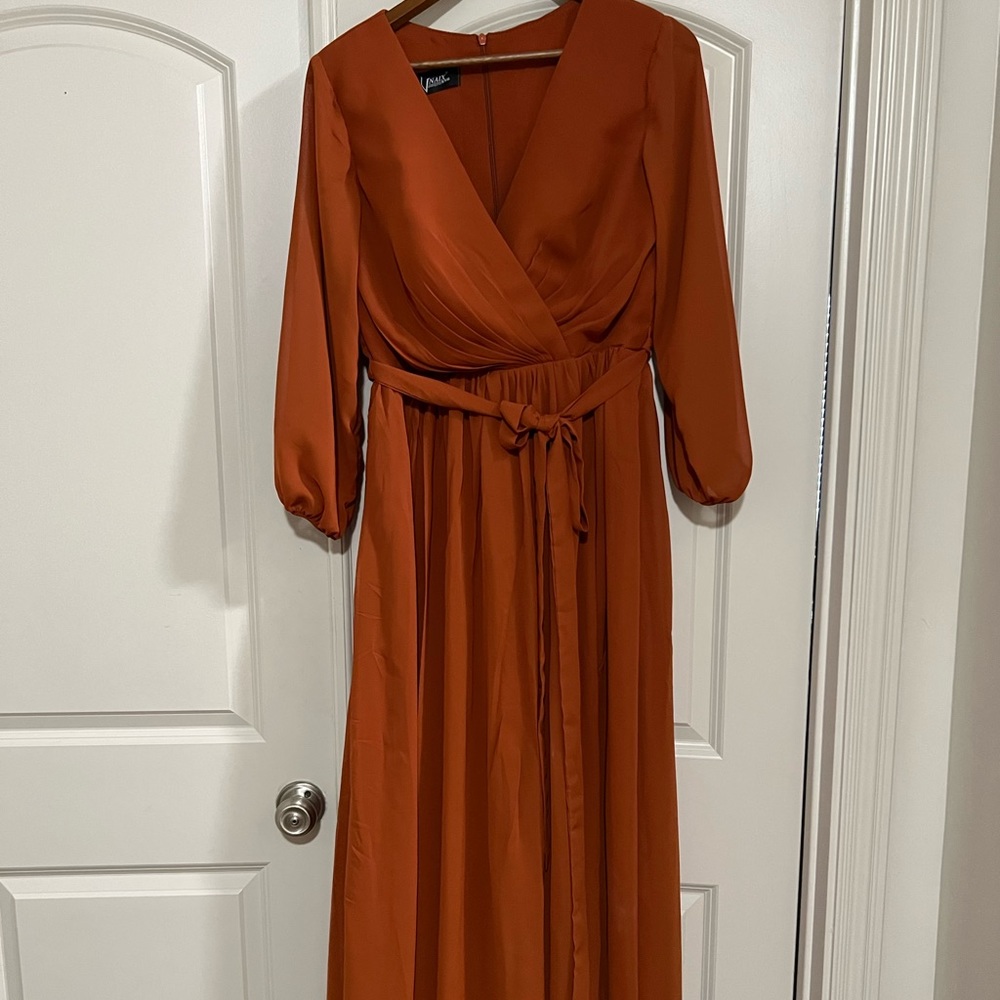Brand New Rust/Burnt Orange Bridesmaid Dress